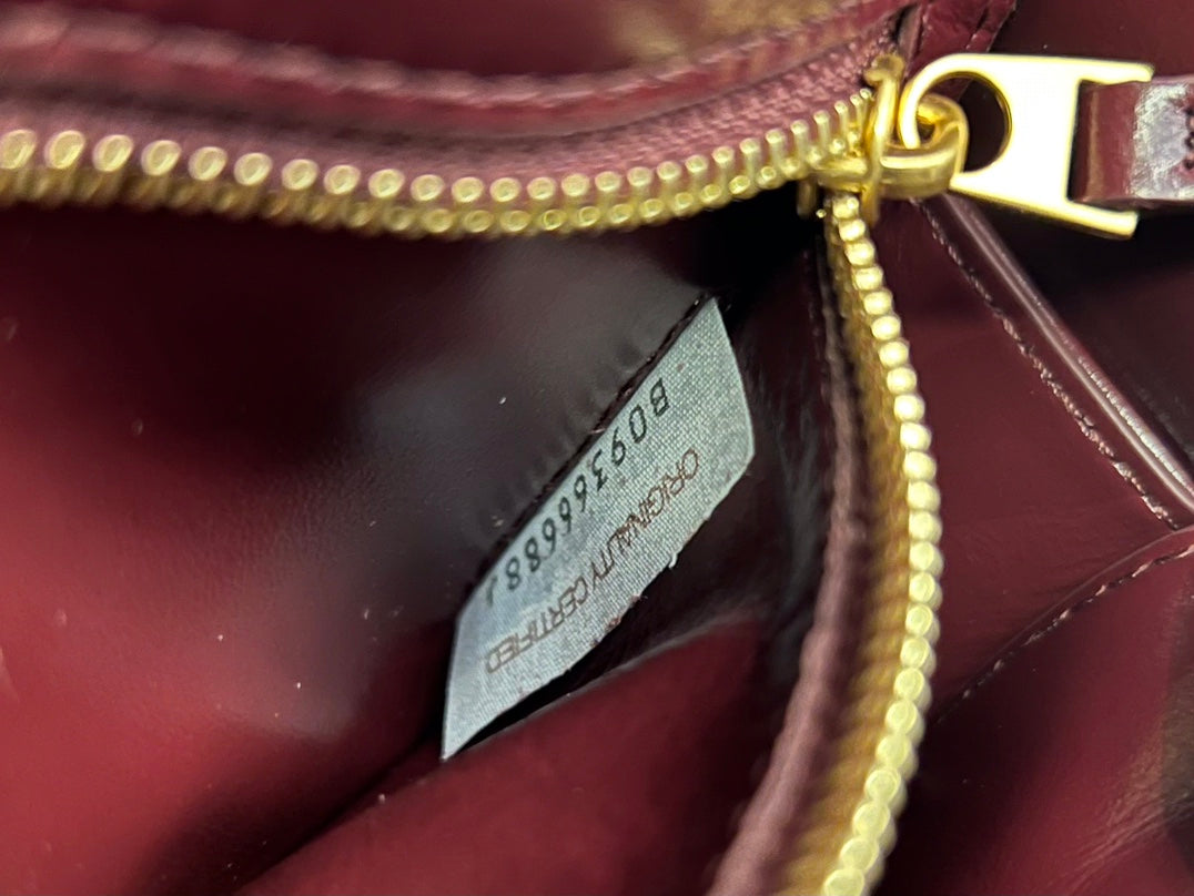 Bottega Veneta Mini Cassette 19 in Wine Red Soft Lambskin Bag
