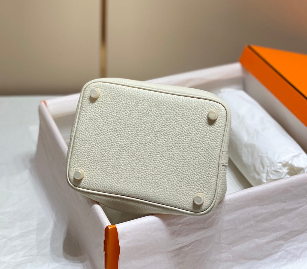 Hermes Picotin Lock 18 Ivory Togo Ghw Bag
