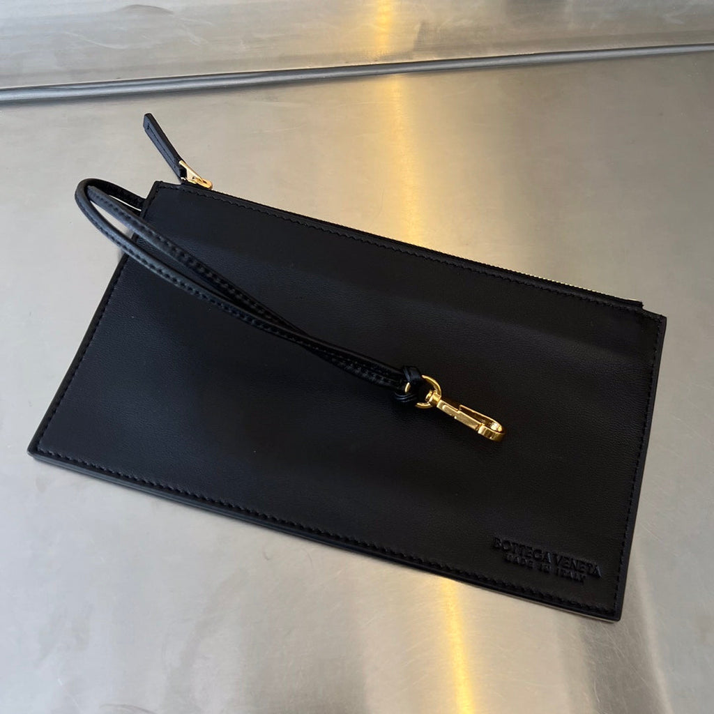 Bottega Veneta Medium 28 Cassette Black Lambskin Bag