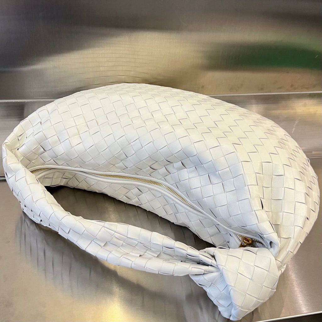 Bottega Veneta Small Jodie 48 White Calfskin Bag