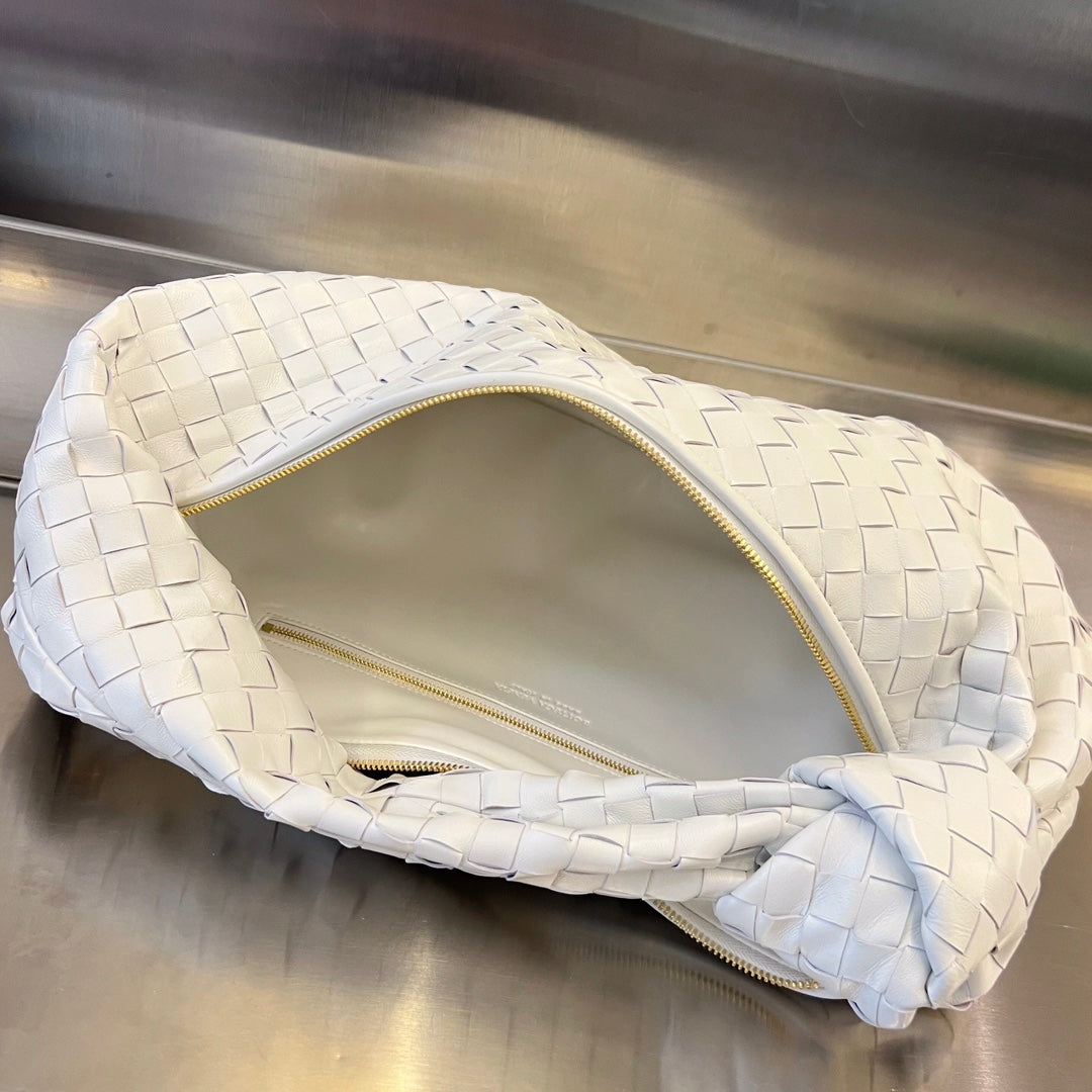 Bottega Veneta Small Jodie 48 White Calfskin Bag