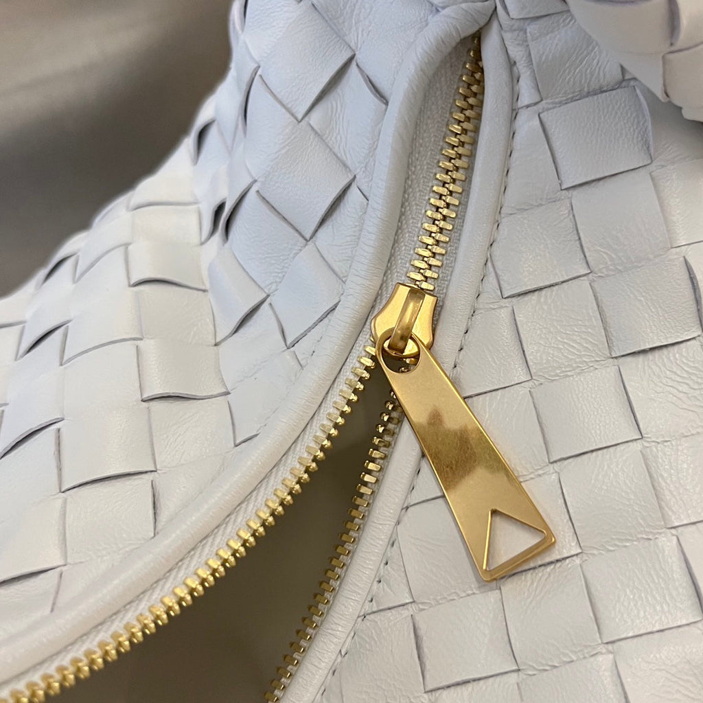 Bottega Veneta Small Jodie 48 White Calfskin Bag