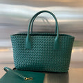 Bottega Veneta Small Cabat 32 in Kaitoke Green Lambskin Bag