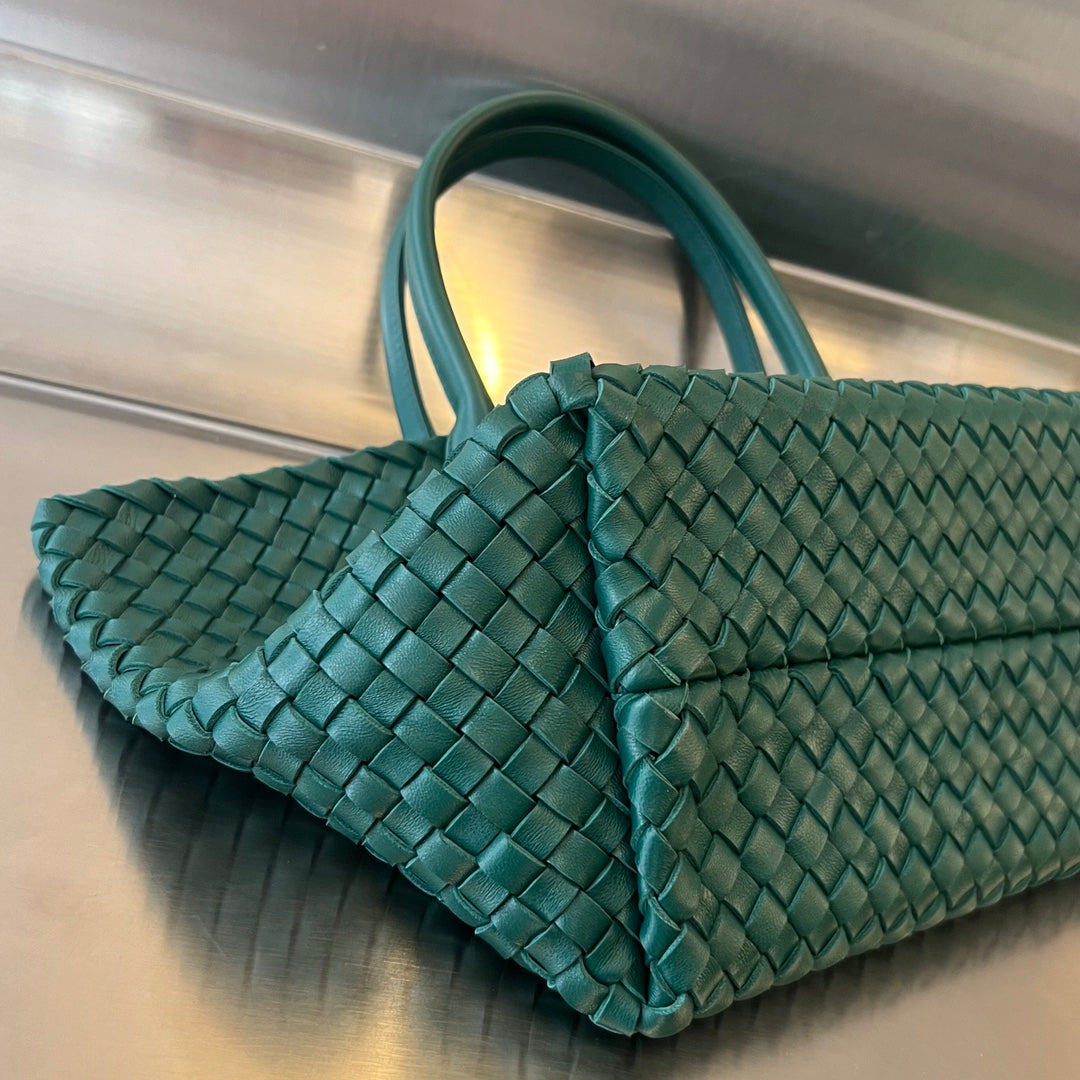 Bottega Veneta Small Cabat 32 in Kaitoke Green Lambskin Bag
