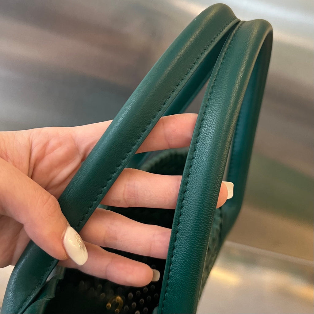 Bottega Veneta Small Cabat 32 in Kaitoke Green Lambskin Bag