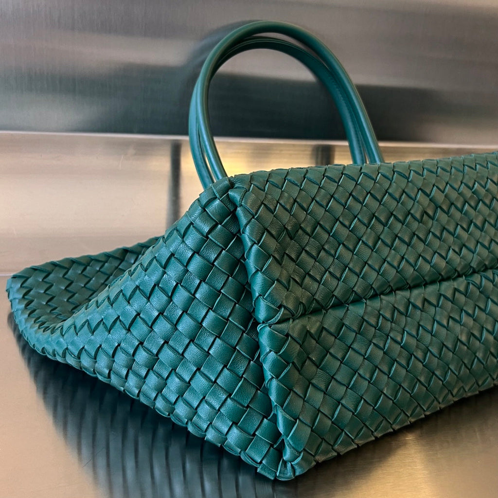 Bottega Veneta Large Cabat 51 in Kaitoke Green Lambskin Bag