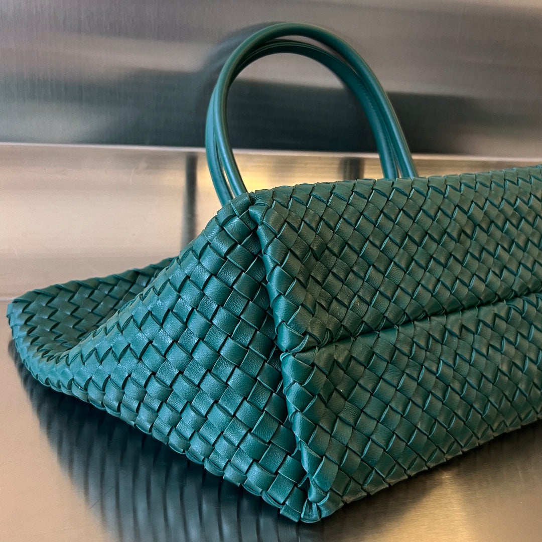 Bottega Veneta Large Cabat 51 in Kaitoke Green Lambskin Bag