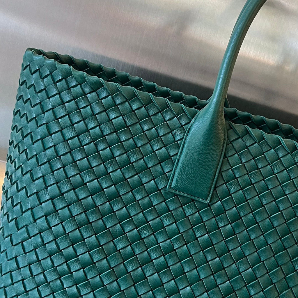 Bottega Veneta Large Cabat 51 in Kaitoke Green Lambskin Bag