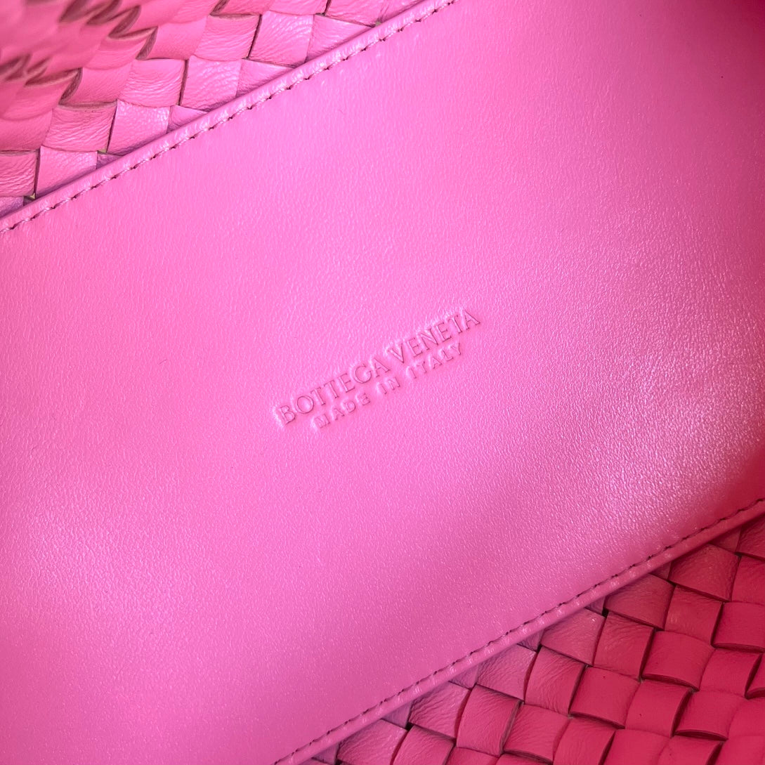 Bottega Veneta Mini Cabat 20 in Rose Pink Lambskin Bag