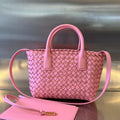 Bottega Veneta Mini Cabat 20 in Rose Pink Lambskin Bag