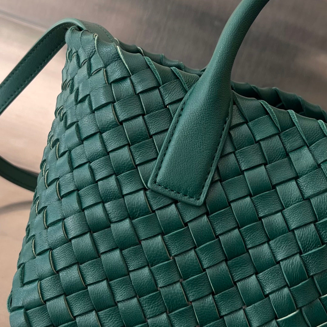 Bottega Veneta Mini Cabat 20 in Kaitoke Green Lambskin Bag