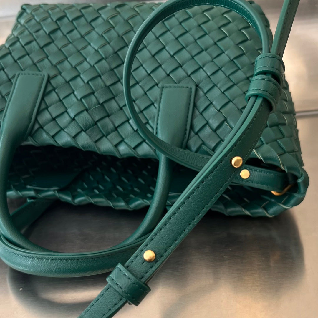 Bottega Veneta Mini Cabat 20 in Kaitoke Green Lambskin Bag