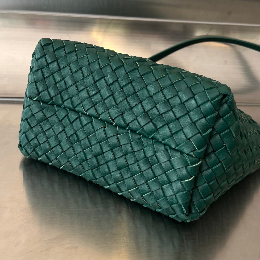 Bottega Veneta Mini Cabat 20 in Kaitoke Green Lambskin Bag