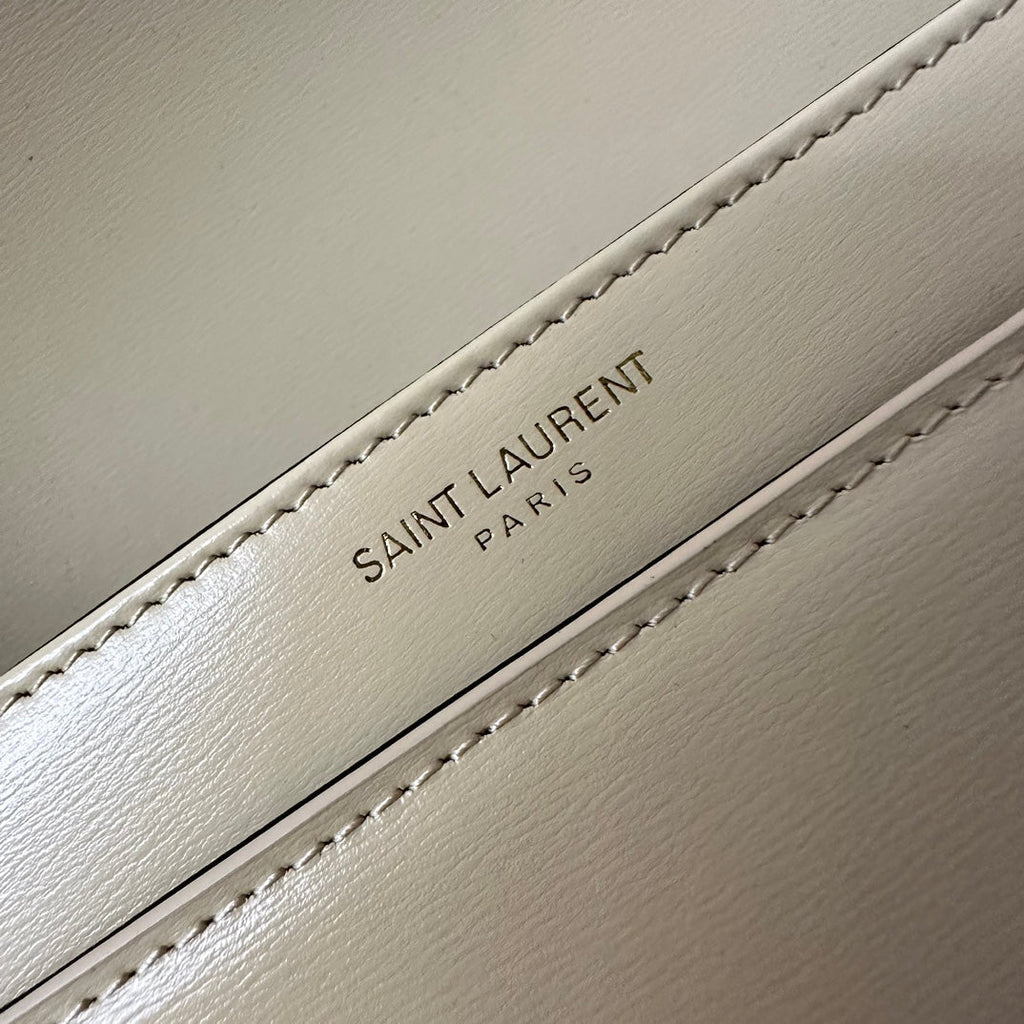 Solferino 23 Satchel in Box Beige Cream Calfskin
