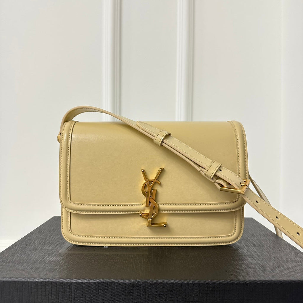 Solferino 23 Satchel in Box Beige Cream Calfskin