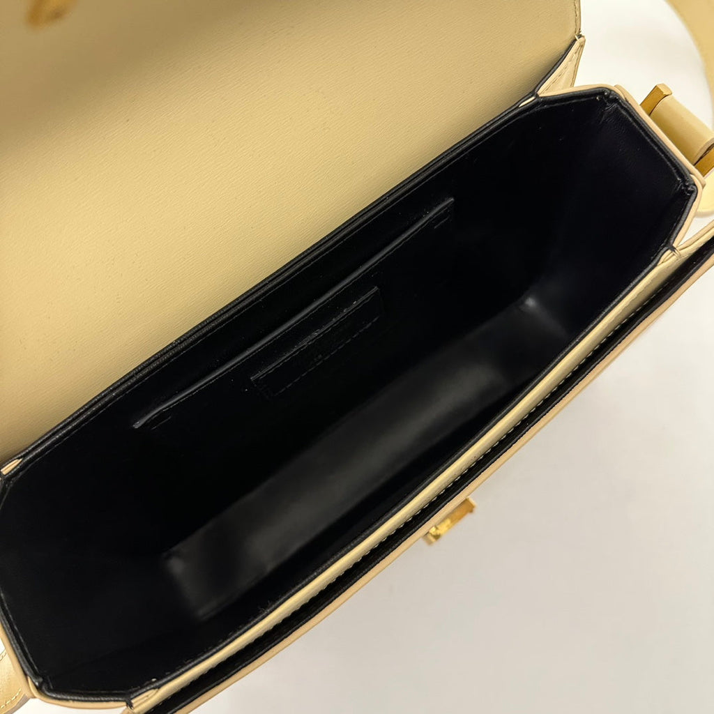 Solferino 23 Satchel in Box Beige Cream Calfskin