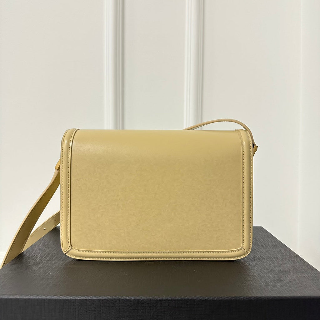 Solferino 23 Satchel in Box Beige Cream Calfskin