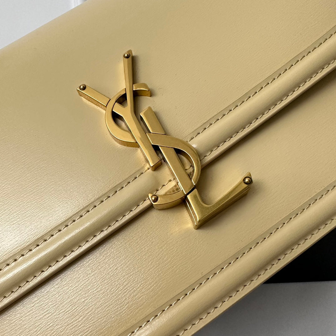 Solferino 23 Satchel in Box Beige Cream Calfskin