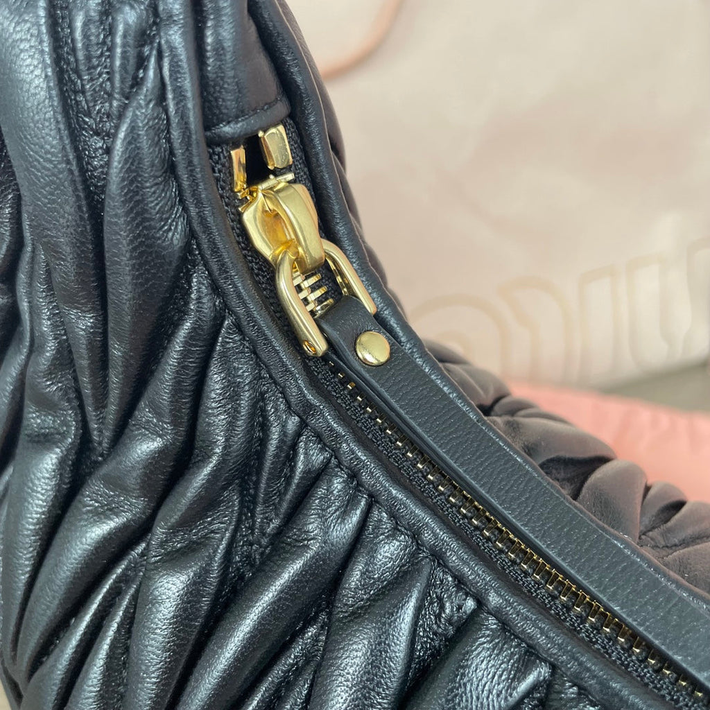 Wander 29 Bag in Black Lambskin