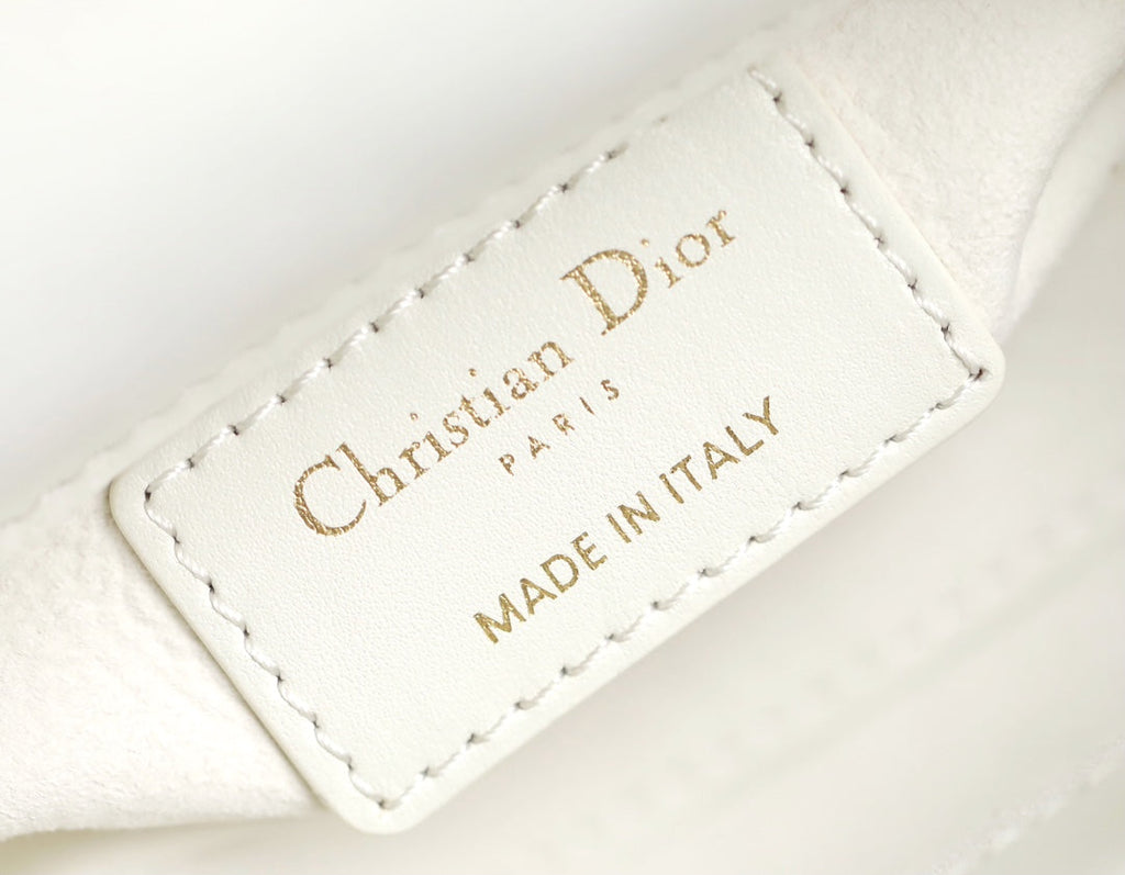 Dior Lady D-Joy Micro 16 in White Lambskin Bag