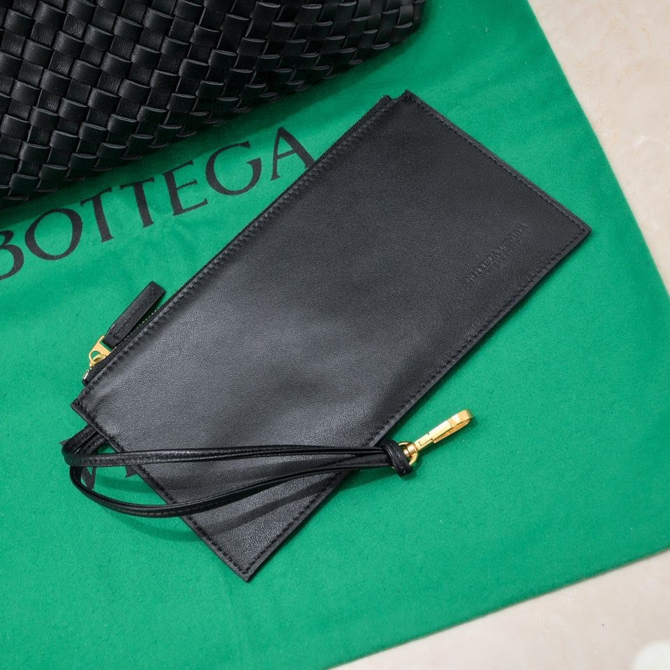 Bottega Veneta Large Cabat 45cm Black Lambskin Ghw Bag