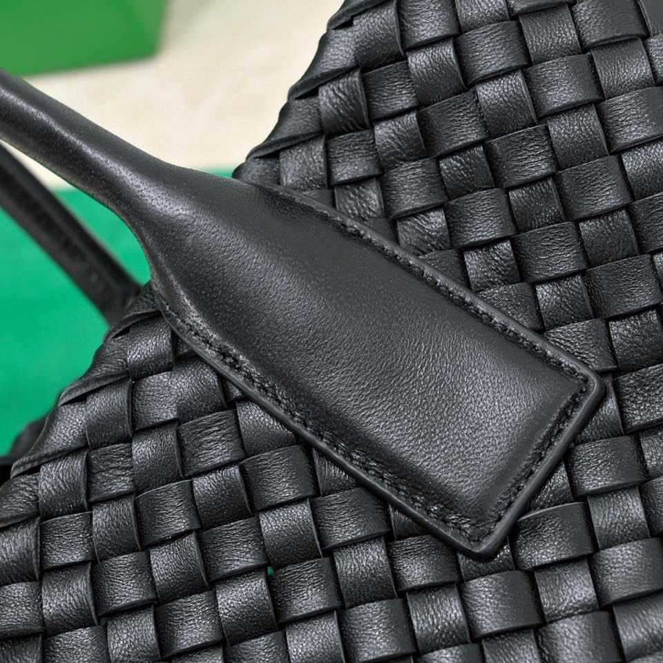 Bottega Veneta Large Cabat 45cm Black Lambskin Ghw Bag