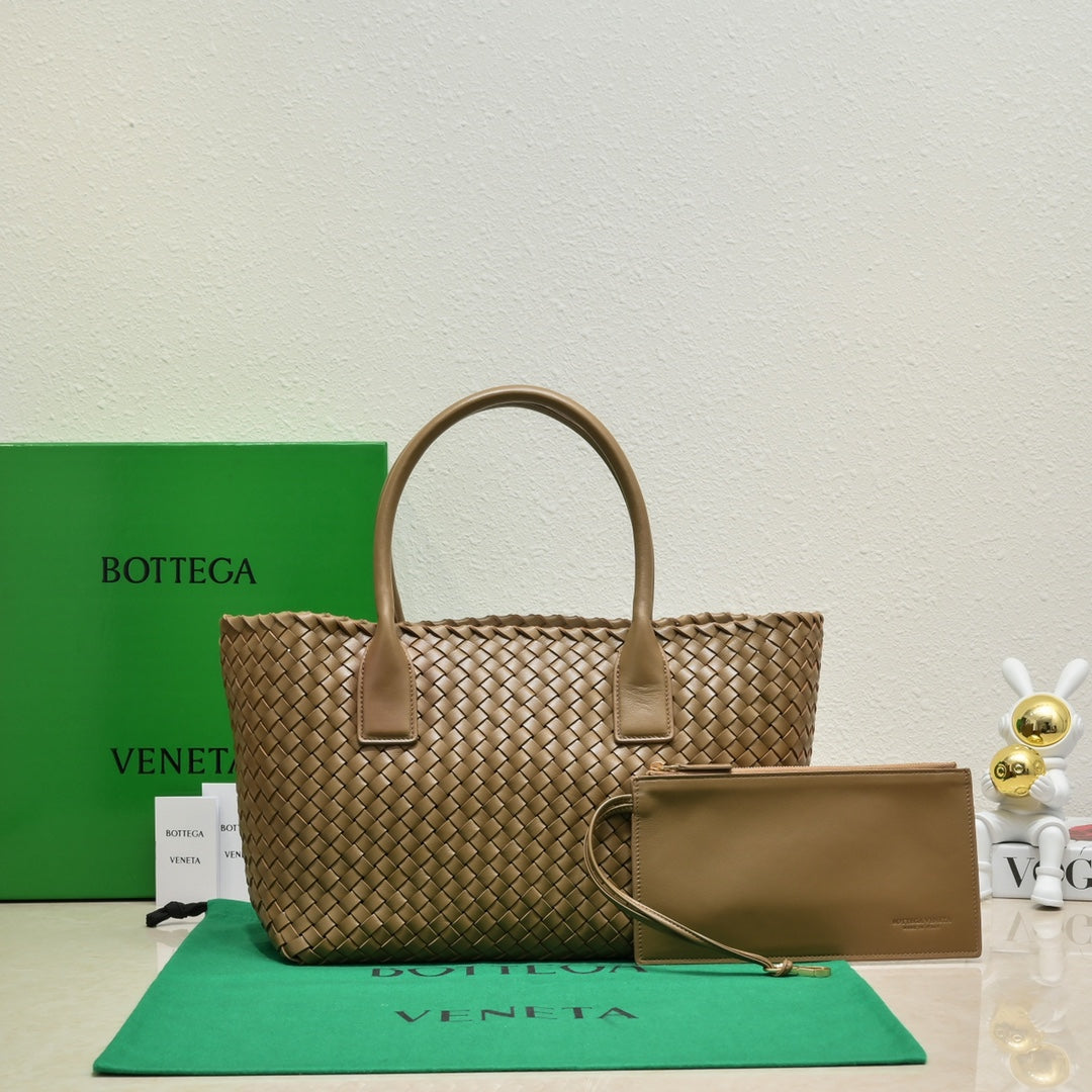 Bottega Veneta Large Cabat 45cm Brown Lambskin Ghw Bag