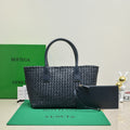Bottega Veneta Large Cabat 45cm Navy Blue Lambskin Ghw Bag