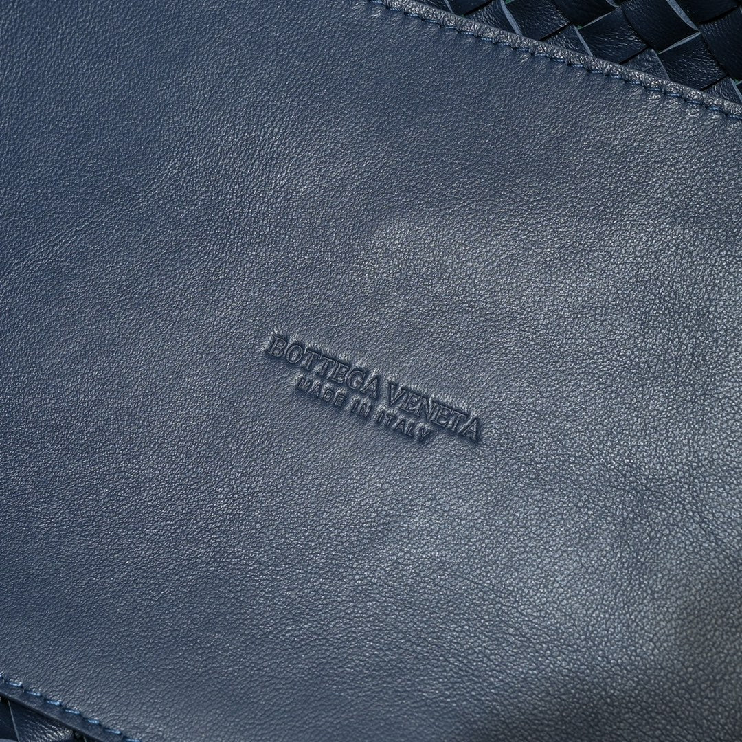 Bottega Veneta Large Cabat 45cm Navy Blue Lambskin Ghw Bag
