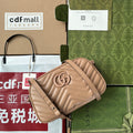 Gucci Marmont Shoulder Bag 24 in Beige Calfskin