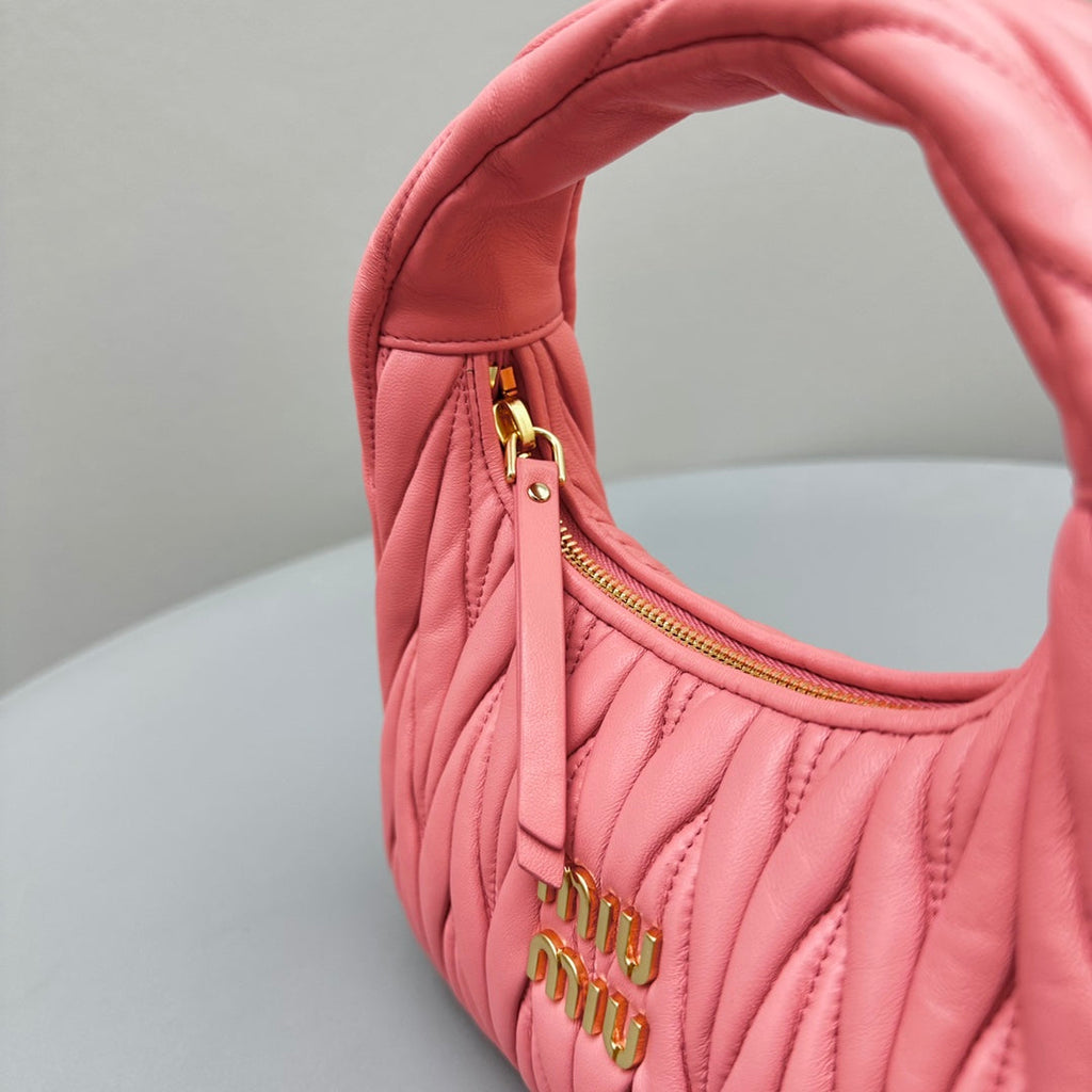 Mini Hobo 20 Bag in Hot Pink Sheepskin