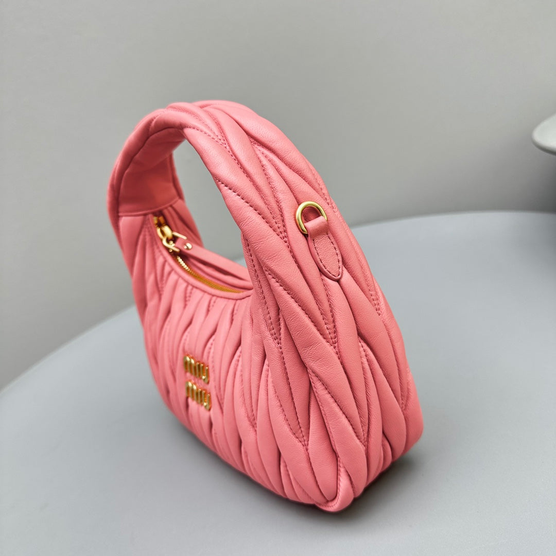 Mini Hobo 20 Bag in Hot Pink Sheepskin