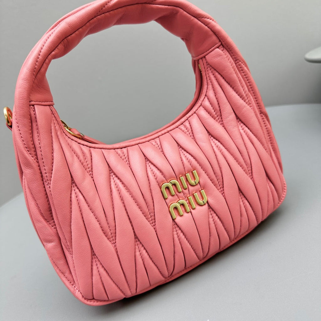 Mini Hobo 20 Bag in Hot Pink Sheepskin
