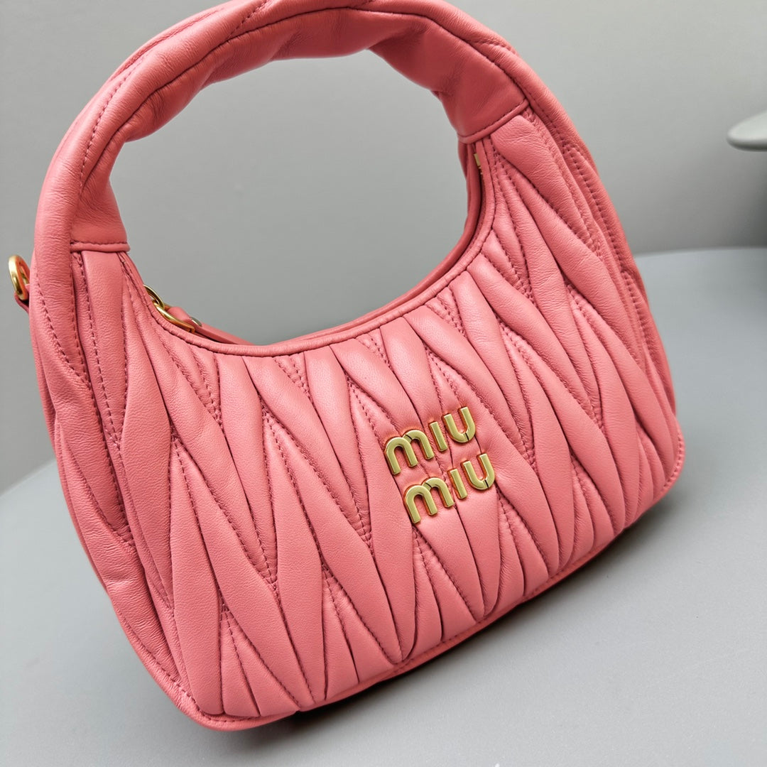 Mini Hobo 20 Bag in Hot Pink Sheepskin