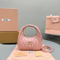 Mini Hobo 20 Bag in Light Pink Sheepskin