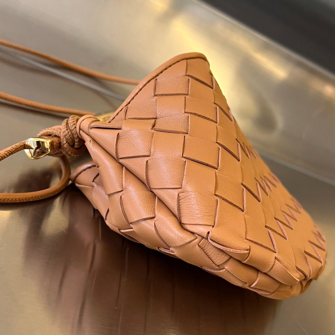 Bottega Veneta Sardine 20 with Chain in Tawny Brown Lambskin Bag