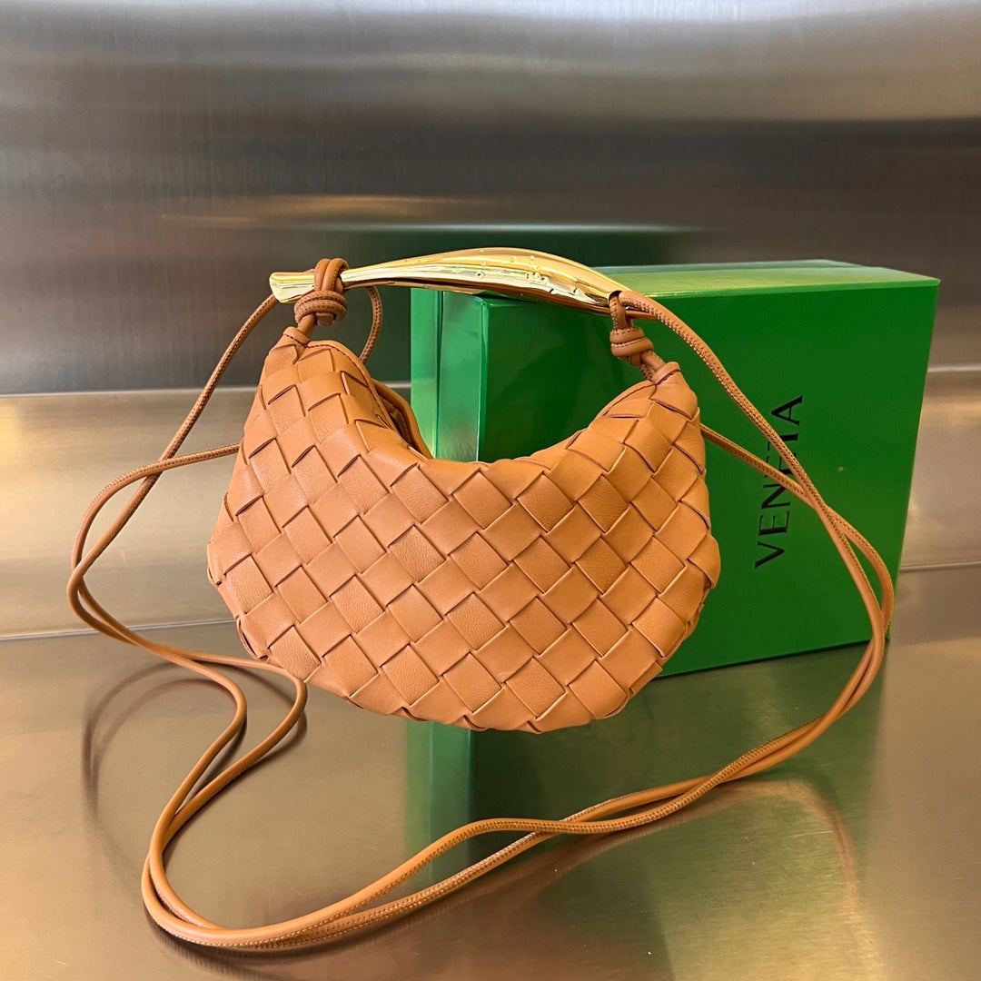 Bottega Veneta Sardine 20 with Chain in Tawny Brown Lambskin Bag