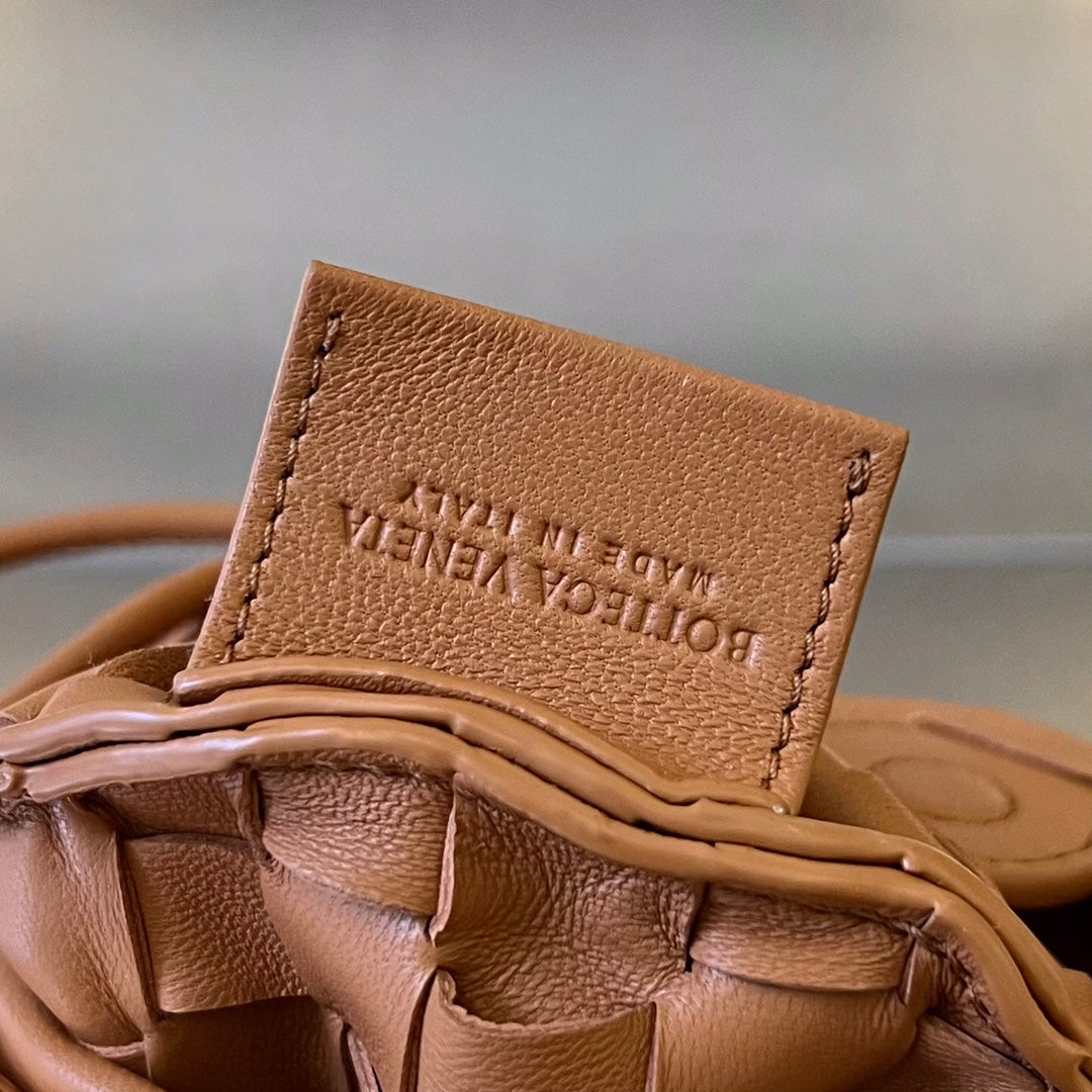 Bottega Veneta Sardine 20 with Chain in Tawny Brown Lambskin Bag