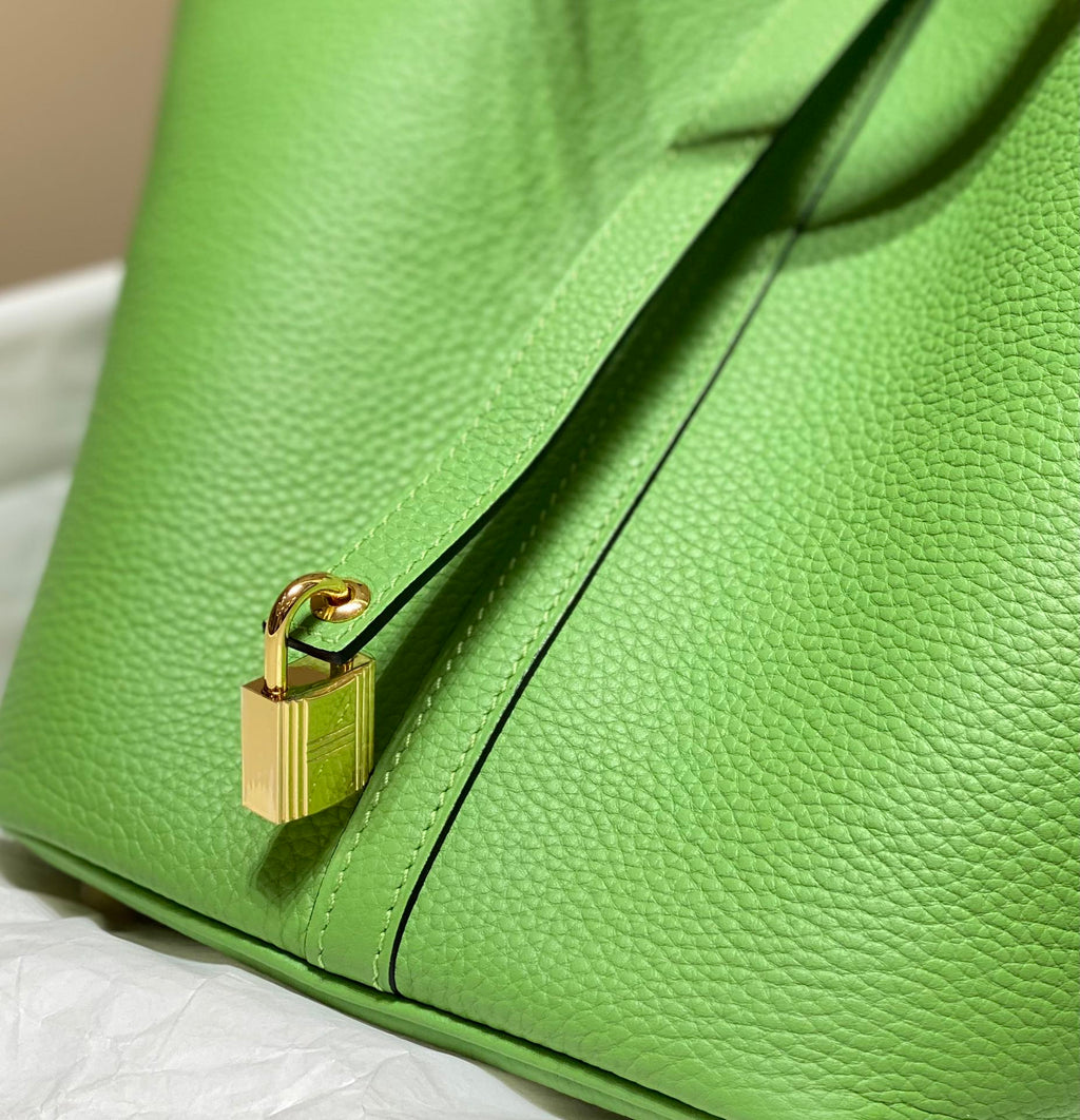 Hermes Picotin Lock 22 Green Togo Ghw Bag