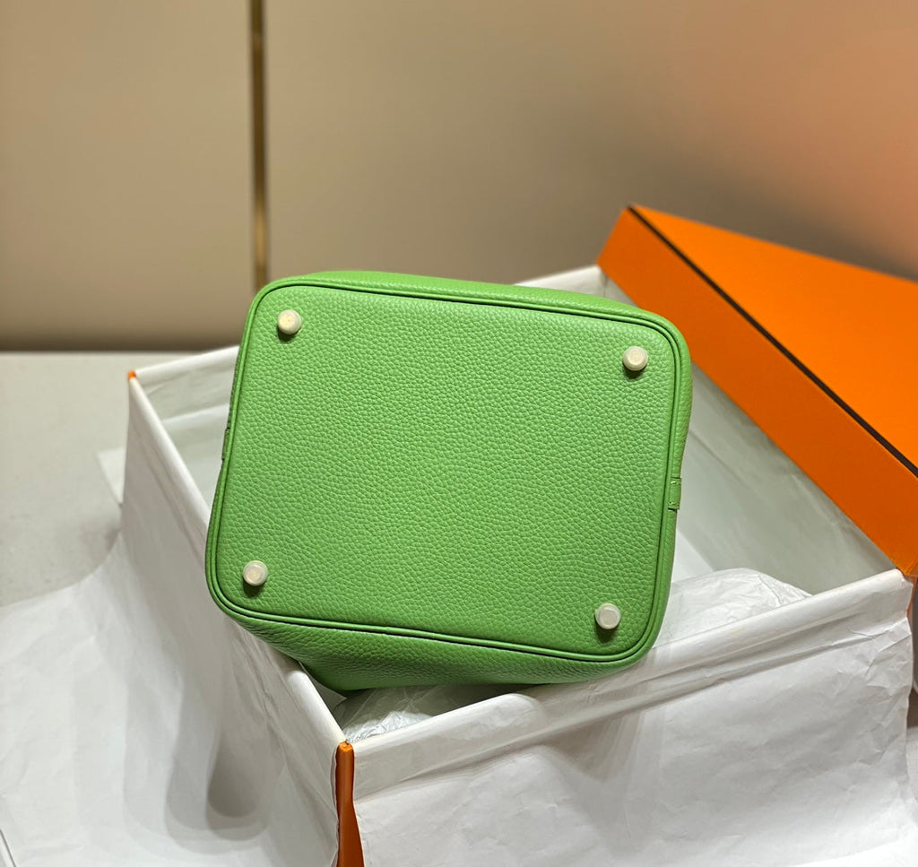 Hermes Picotin Lock 22 Green Togo Ghw Bag