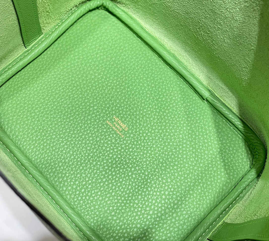 Hermes Picotin Lock 22 Green Togo Ghw Bag