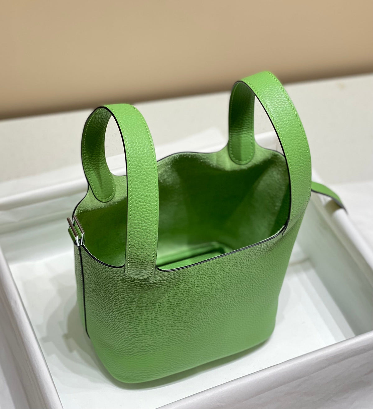 Hermes Picotin Lock 18 Green Togo Shw Bag
