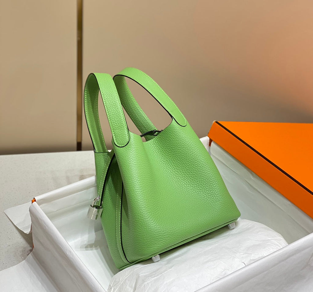 Hermes Picotin Lock 18 Green Togo Shw Bag