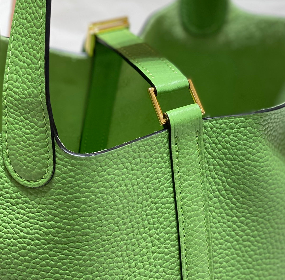 Hermes Picotin Lock 18 Green Togo Ghw Bag