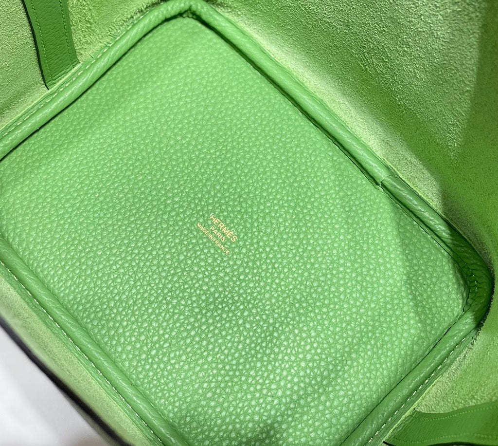 Hermes Picotin Lock 18 Green Togo Ghw Bag