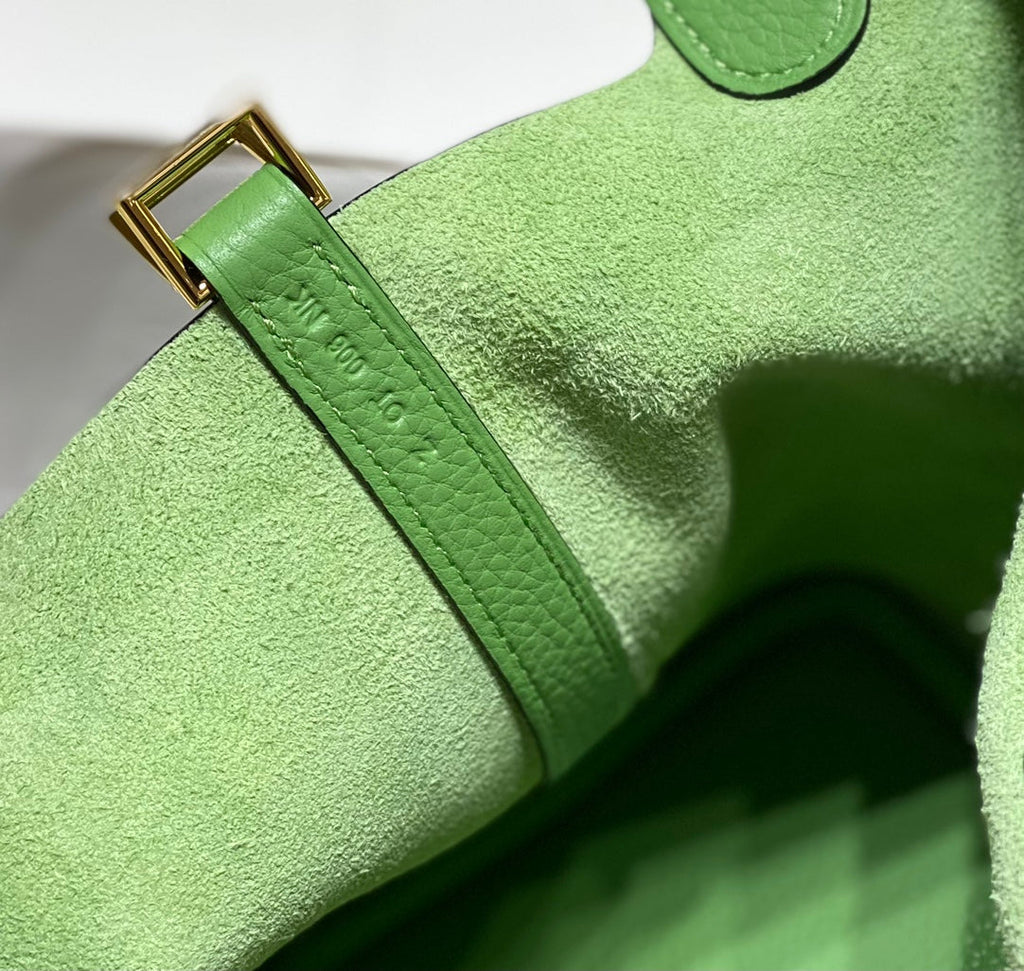 Hermes Picotin Lock 18 Green Togo Ghw Bag
