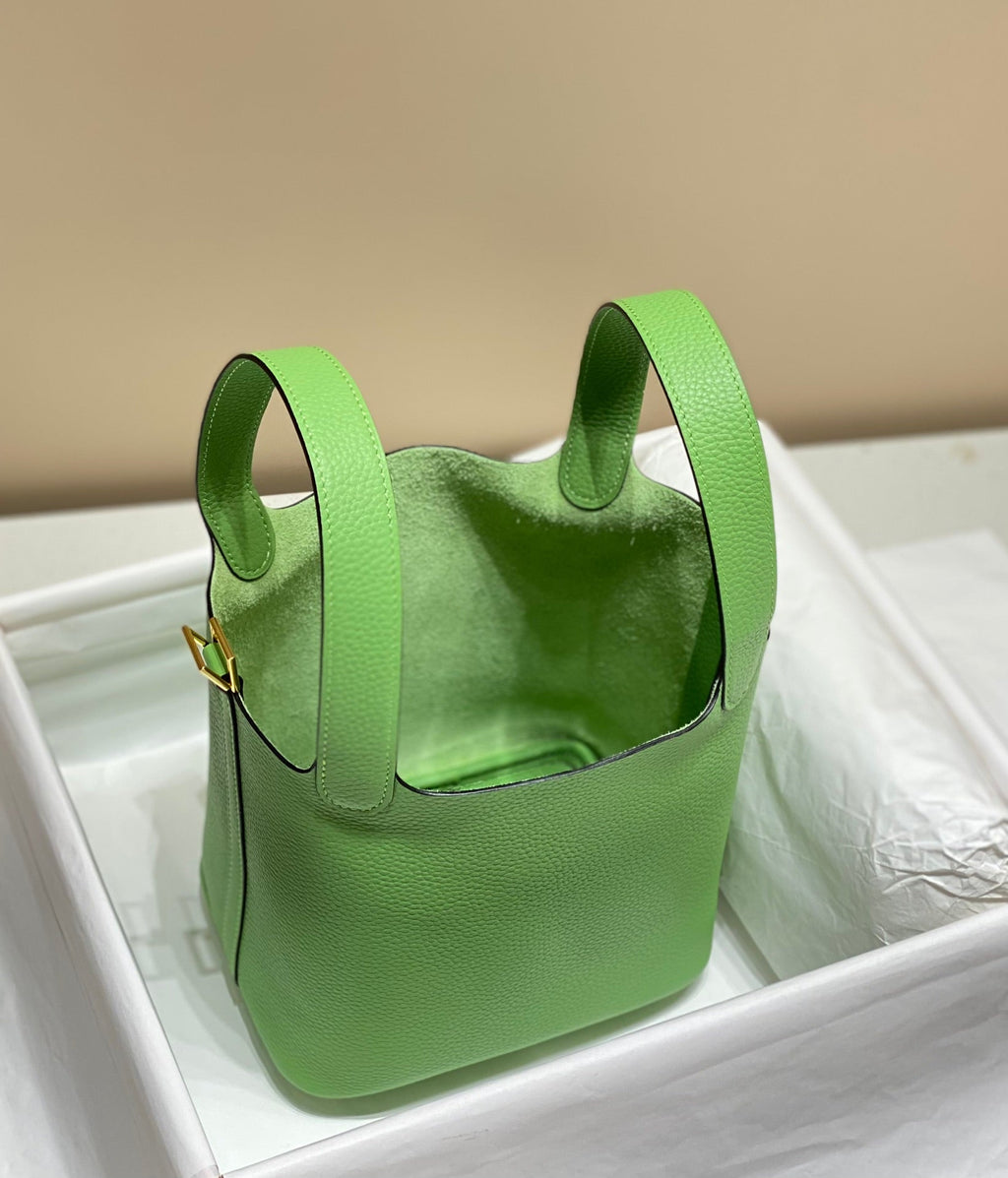 Hermes Picotin Lock 18 Green Togo Ghw Bag