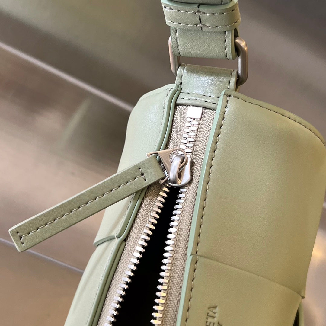 Bottega Veneta Small Cylinder Cassette 21 in Travertine Calfskin Bag