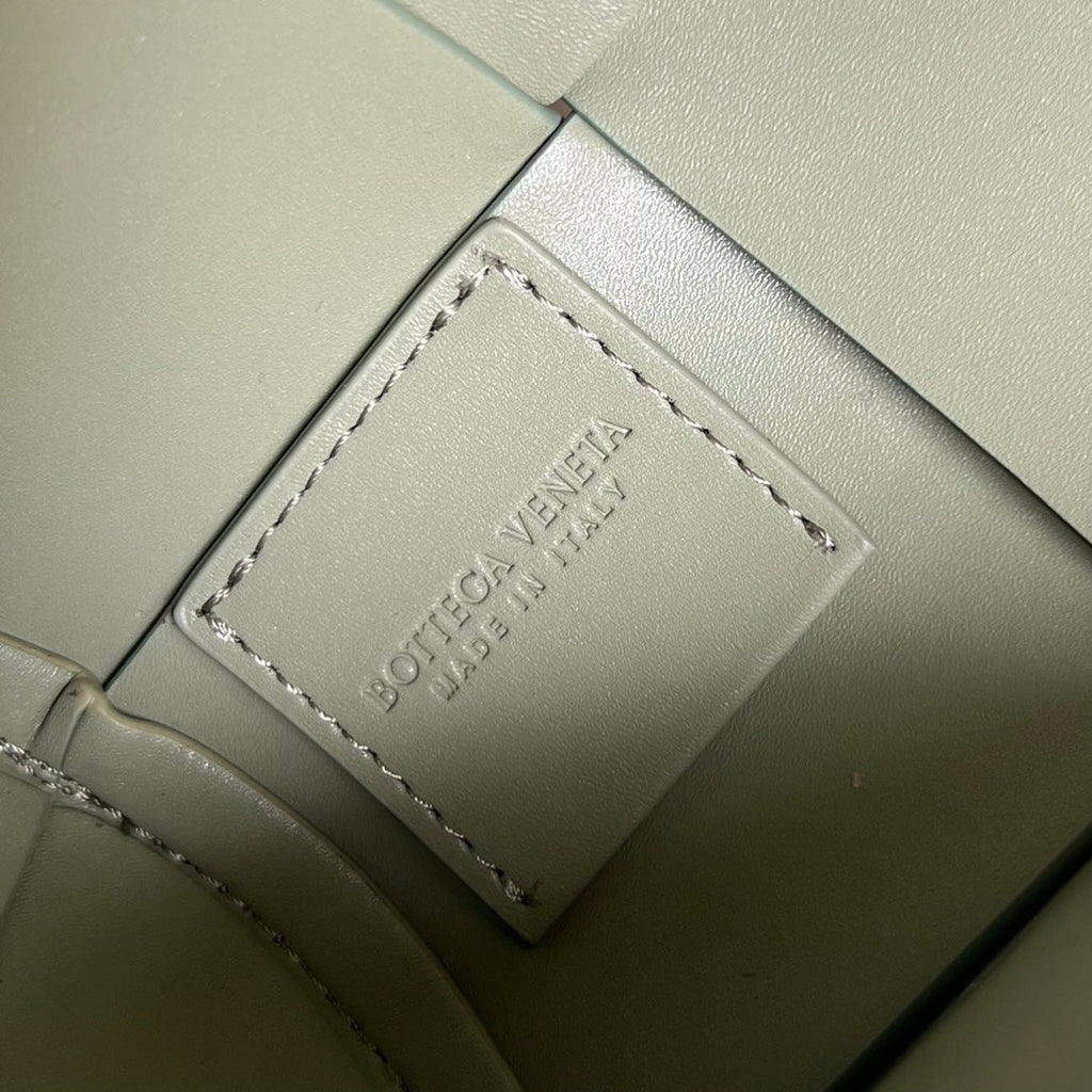 Bottega Veneta Small Cylinder Cassette 21 in Travertine Calfskin Bag