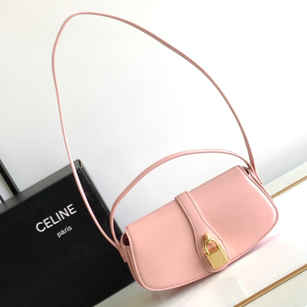 Celine Mini Tabou Clutch 18 Calfskin Sakura Pink